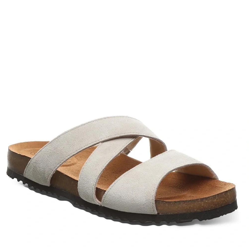 BEARPAW Women’s Ortho cow suede winter white Size 8‎ NEW